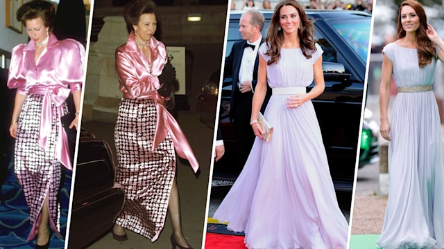 Princess Anne and Princess Kate recycling outfits