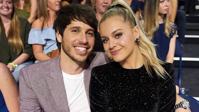 Morgan Evans and Kelsea Ballerini attend the 2019 CMT Music Awards