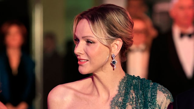 Princess Charlene of Monaco attends the 69th edition of the "Bal de la Rose" (Rose Ball) event at the Monte-Carlo Sporting Club in Monaco