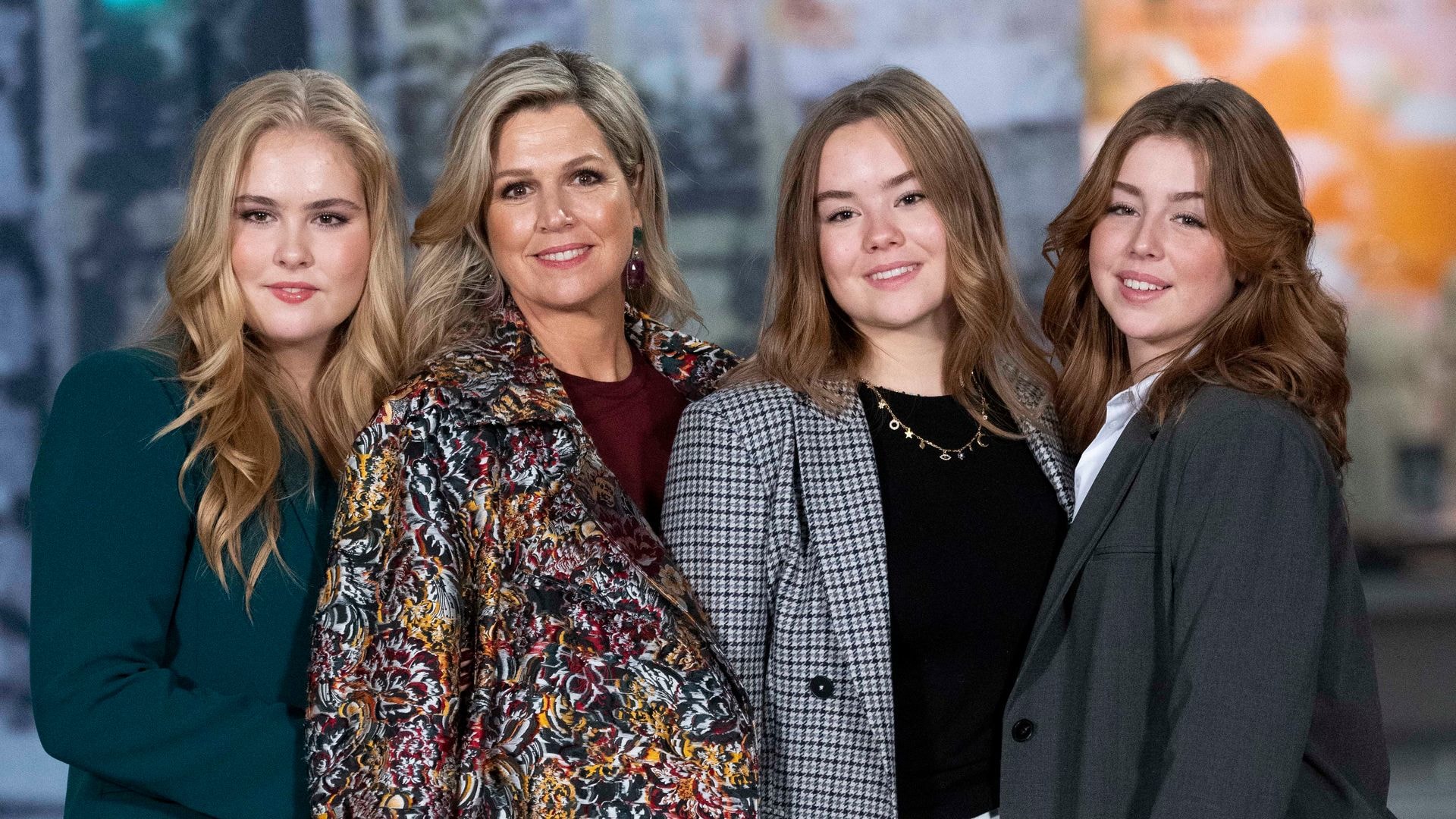 Queen Maxima stuns in super stylish monochrome ensemble with lookalike daughters