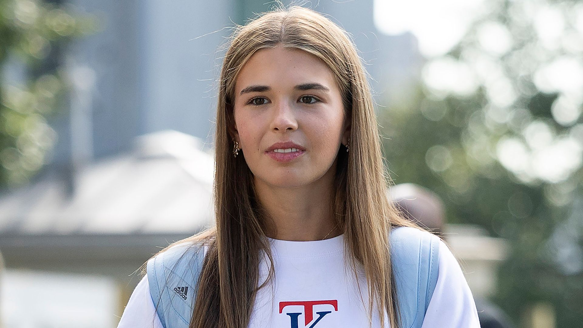 U.S. President Donald Trump's granddaughter Kai Trump departs the White House on September 26, 2025 in Washington, DC