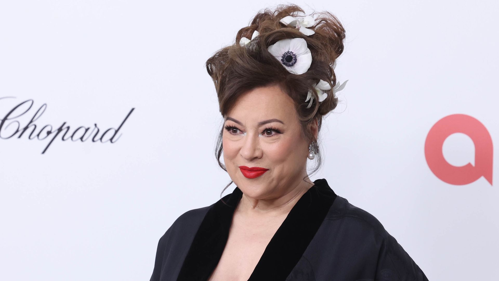 Jennifer Tilly attends the Elton John AIDS Foundation's 33rd Annual Academy Awards Viewing Party on March 02, 2025 in West Hollywood, California