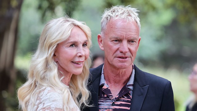 Trudie Styler and Sting attend the 64th "Globo d'Oro" Award at Accademia Tedesca Roma Villa Massimo on July 03, 2024 in Rome, Italy