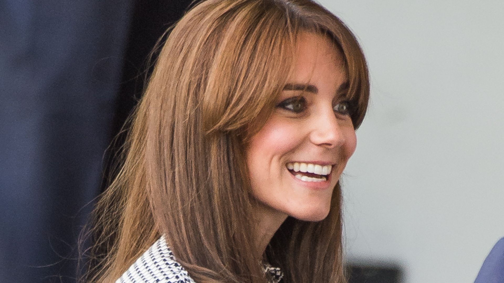 Kate Middleton wears a dogtooth coat
