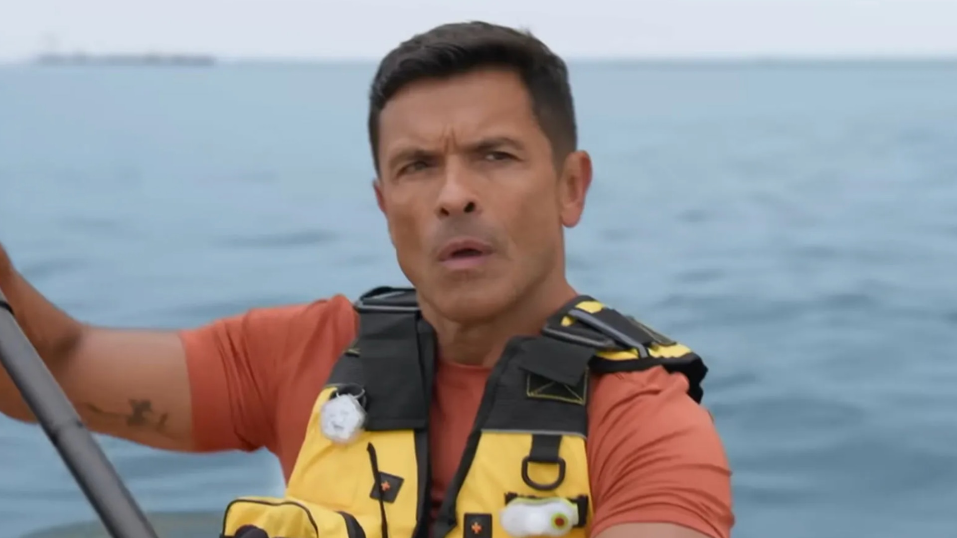 Mark Consuelos at sea in 9-1-1