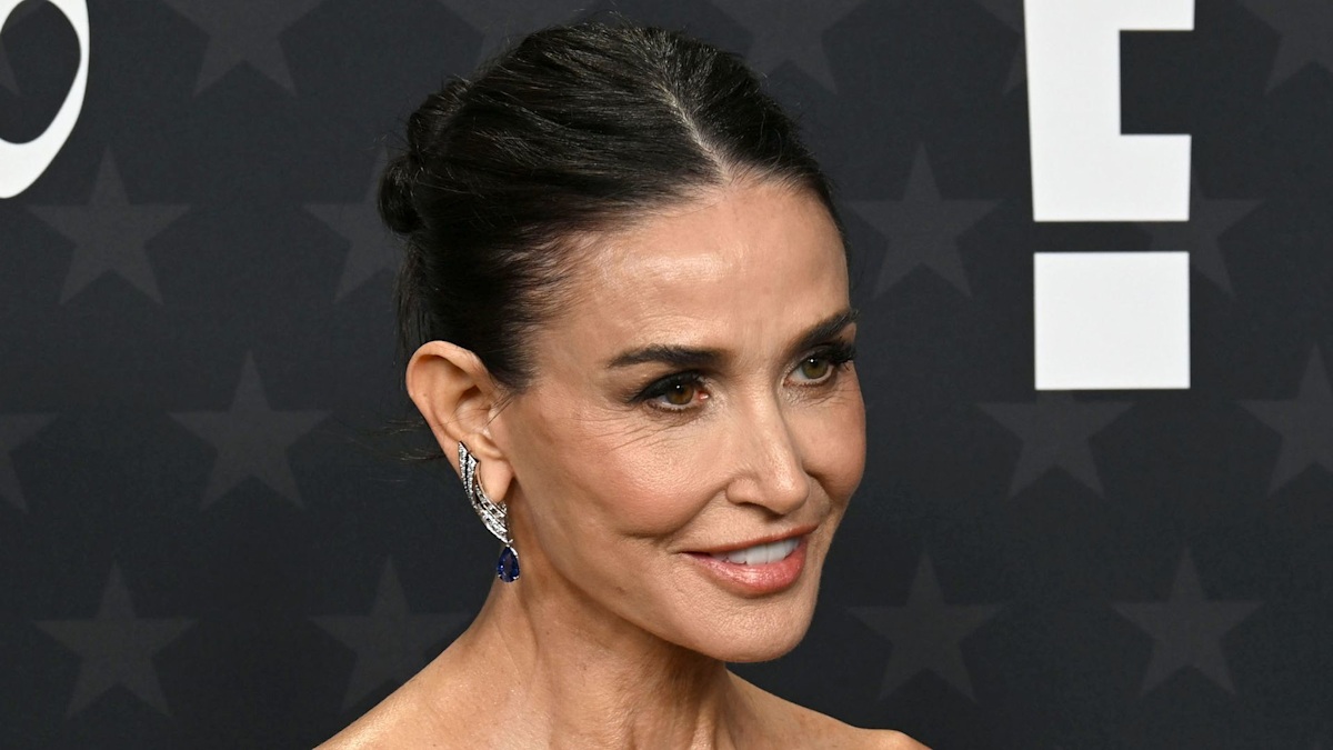 Demi Moore makes a statement in lace-up back dress as she celebrates big moment