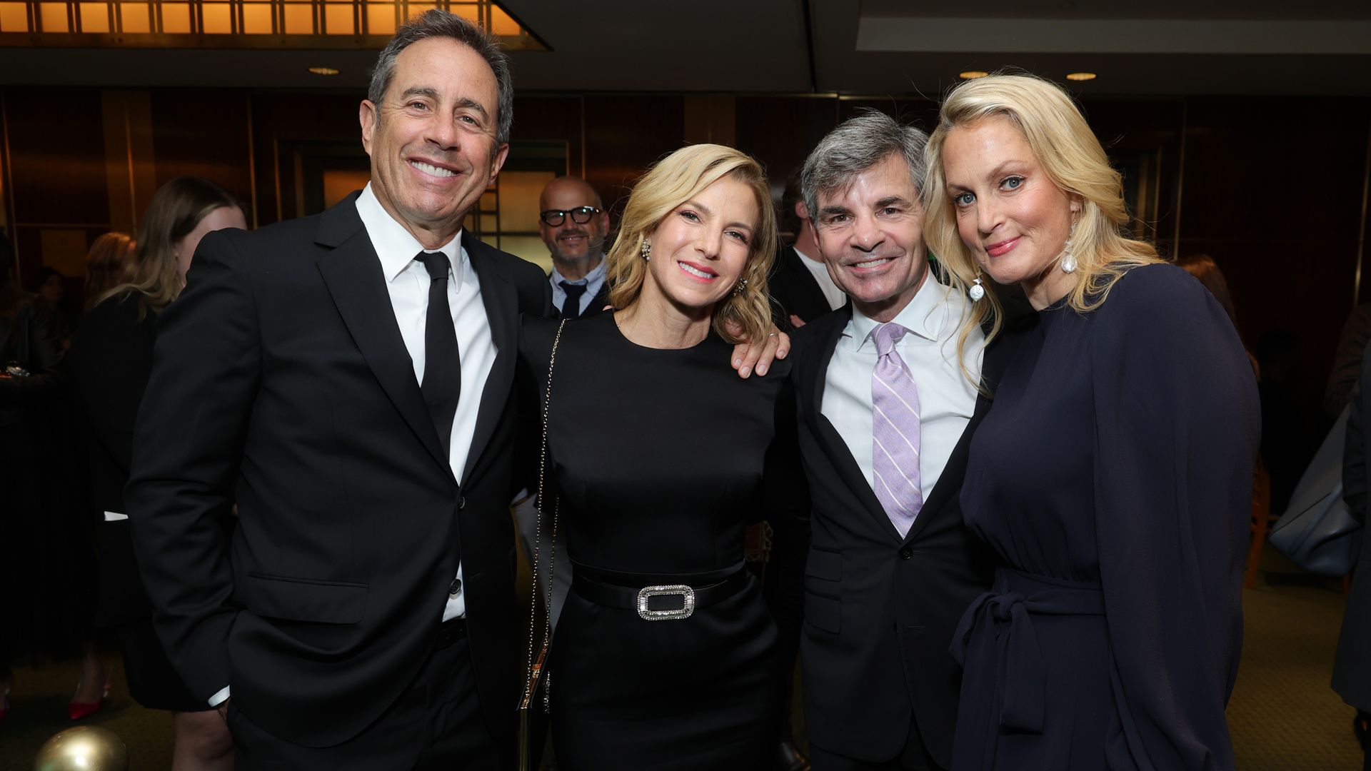 George Stephanopoulos, Ali Wentworth, Jerry Seinfeld and Jessica Seinfeld 