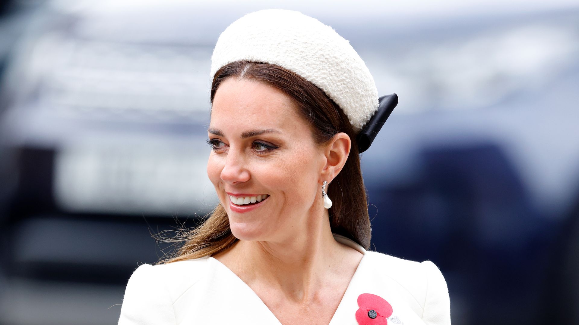 LONDON, UNITED KINGDOM - APRIL 25: (EMBARGOED FOR PUBLICATION IN UK NEWSPAPERS UNTIL 24 HOURS AFTER CREATE DATE AND TIME) Catherine, Duchess of Cambridge attends the Anzac Day Service of Commemoration and Thanksgiving at Westminster Abbey on April 25, 2022 in London, England. Anzac Day is the national day of remembrance in Australia and New Zealand marking the anniversary of the Anzac (Australian and New Zealand Army Corps) landings at Gallipoli in 1916 during the First World War. (Photo by Max Mumby/Indigo/Getty Images)