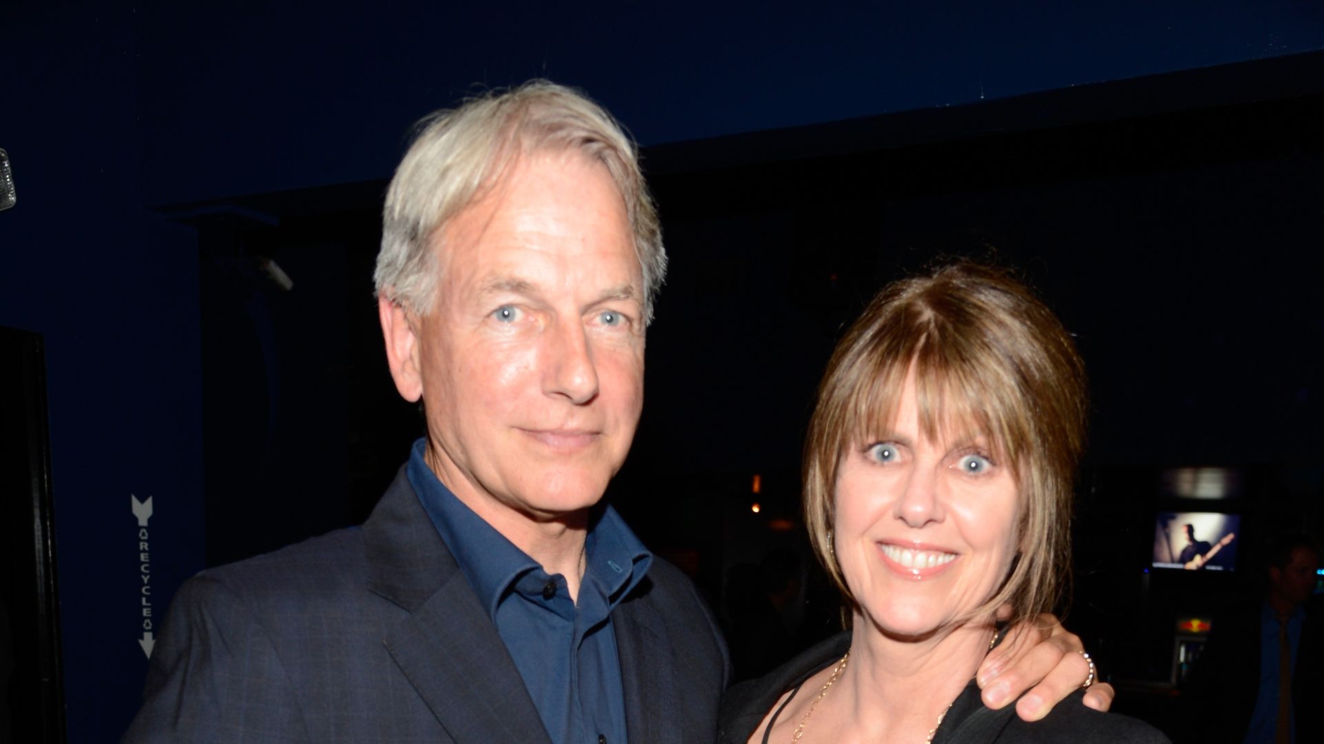 Actor Mark Harmon (L) and wife actress Pam Dawber attend the Rolling Stones performance at Echoplex on April 27, 2013 in Los Angeles, California.  The Rolling Stones played a surprise club gig tonight in Los Angeles at the Echoplex - leading up to the launch of their "50 & Counting" tour on May 3, 2013 at the STAPLES Center in Los Angeles