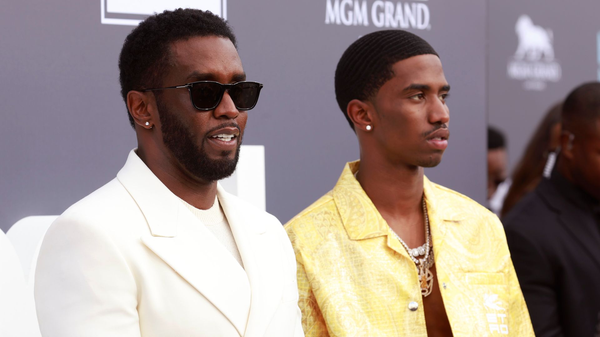 Sean "Diddy" Combs and Christian Combs attend the 2022 Billboard Music Awards at MGM Grand Garden Arena on May 15, 2022 in Las Vegas, Nevada