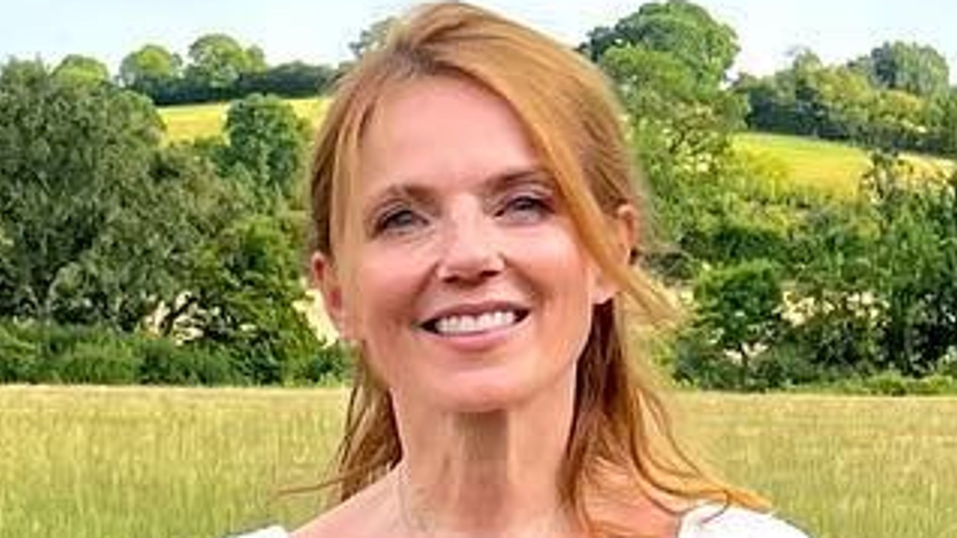 Geri Halliwell-Horner wows in white swimsuit in wild swimming photo