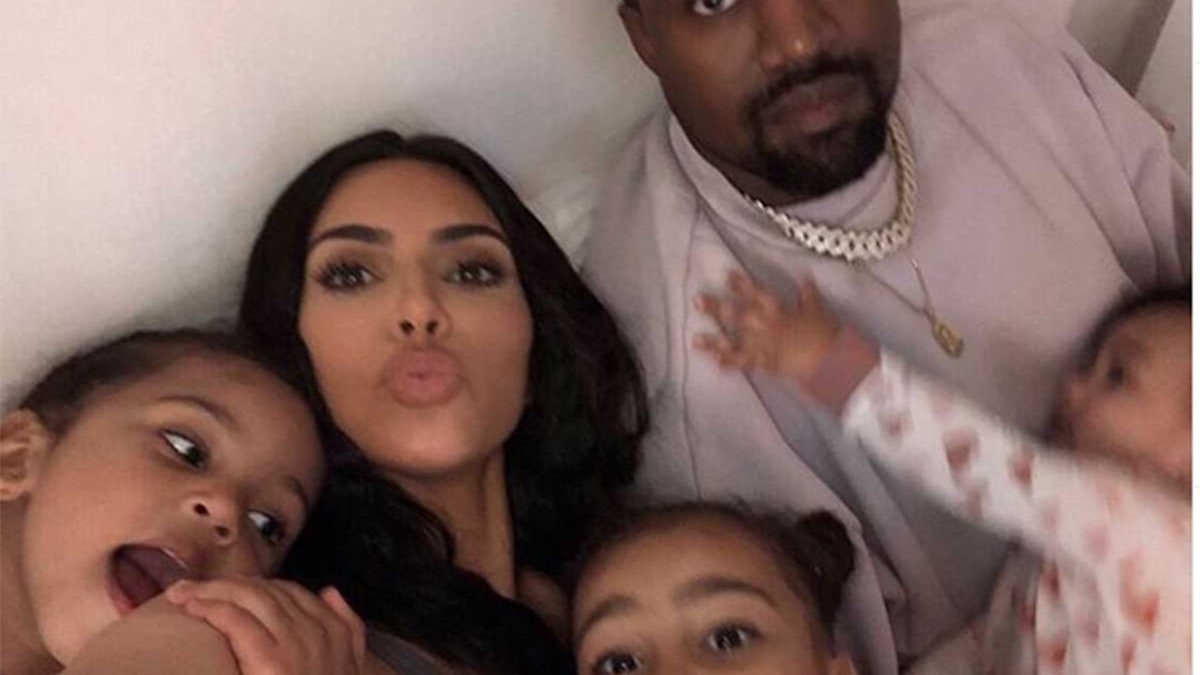 Kim Kardashian shares rare photo of all four of her children – and fans ...