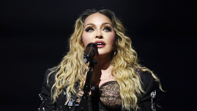 Madonna performs onstage during The Celebration Tour