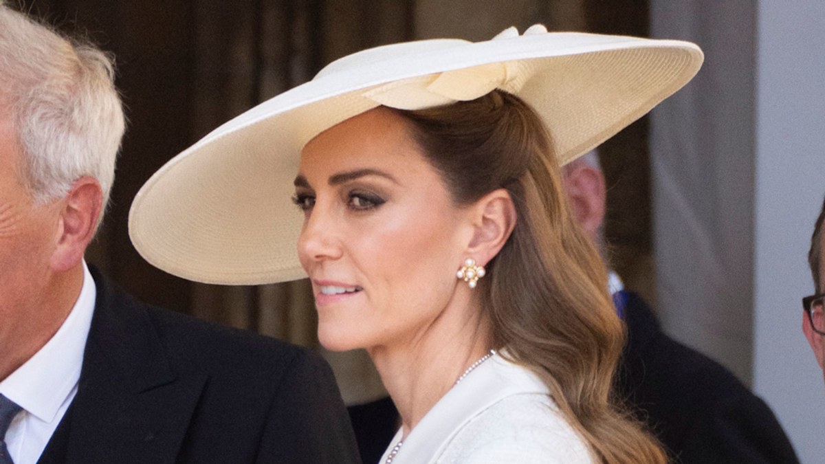 Princess Kate could be a bride in lace skirt with longest hair to date