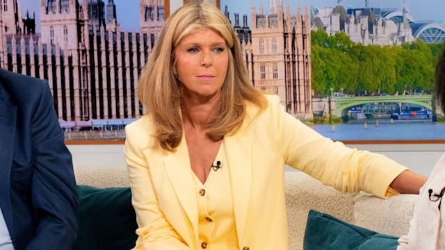 Kate Garraway in a yellow suit 'Good Morning Britain' TV show, London, UK - 08 Aug 2024