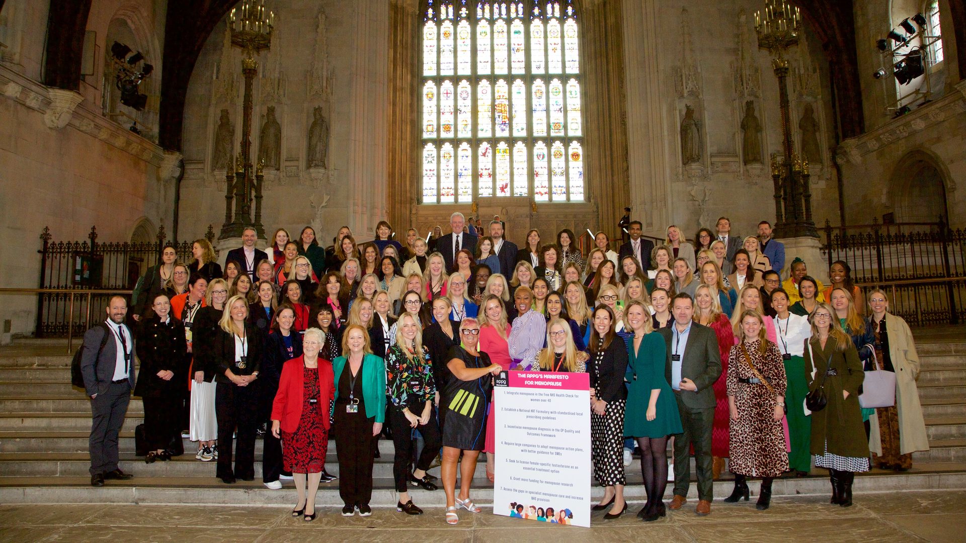 Menopause campaigners join HELLO! at Parliament