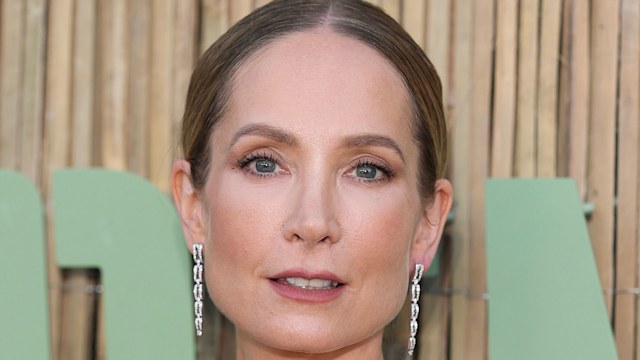 joanne froggatt at summer party in yellow dress 
