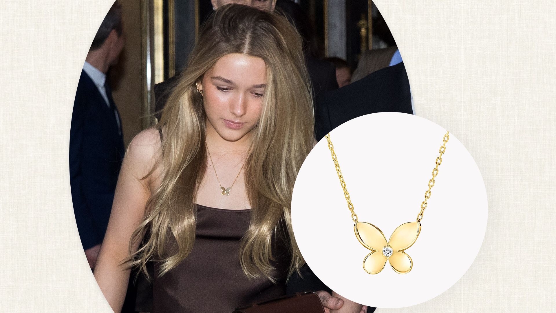 Harper Beckham’s ‘enchanting’ £3k necklace at Paris Fashion Week