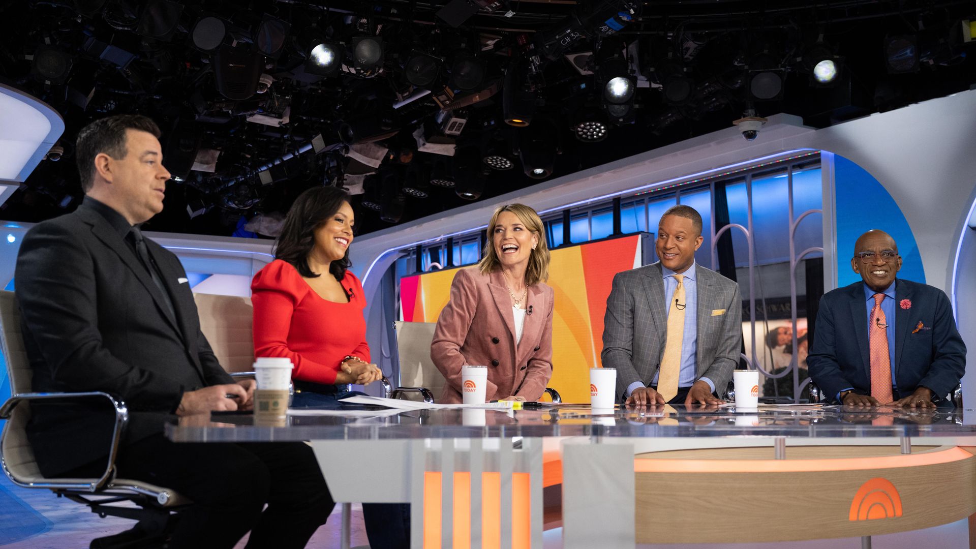 Today Show stars in the NBC daytime studios 