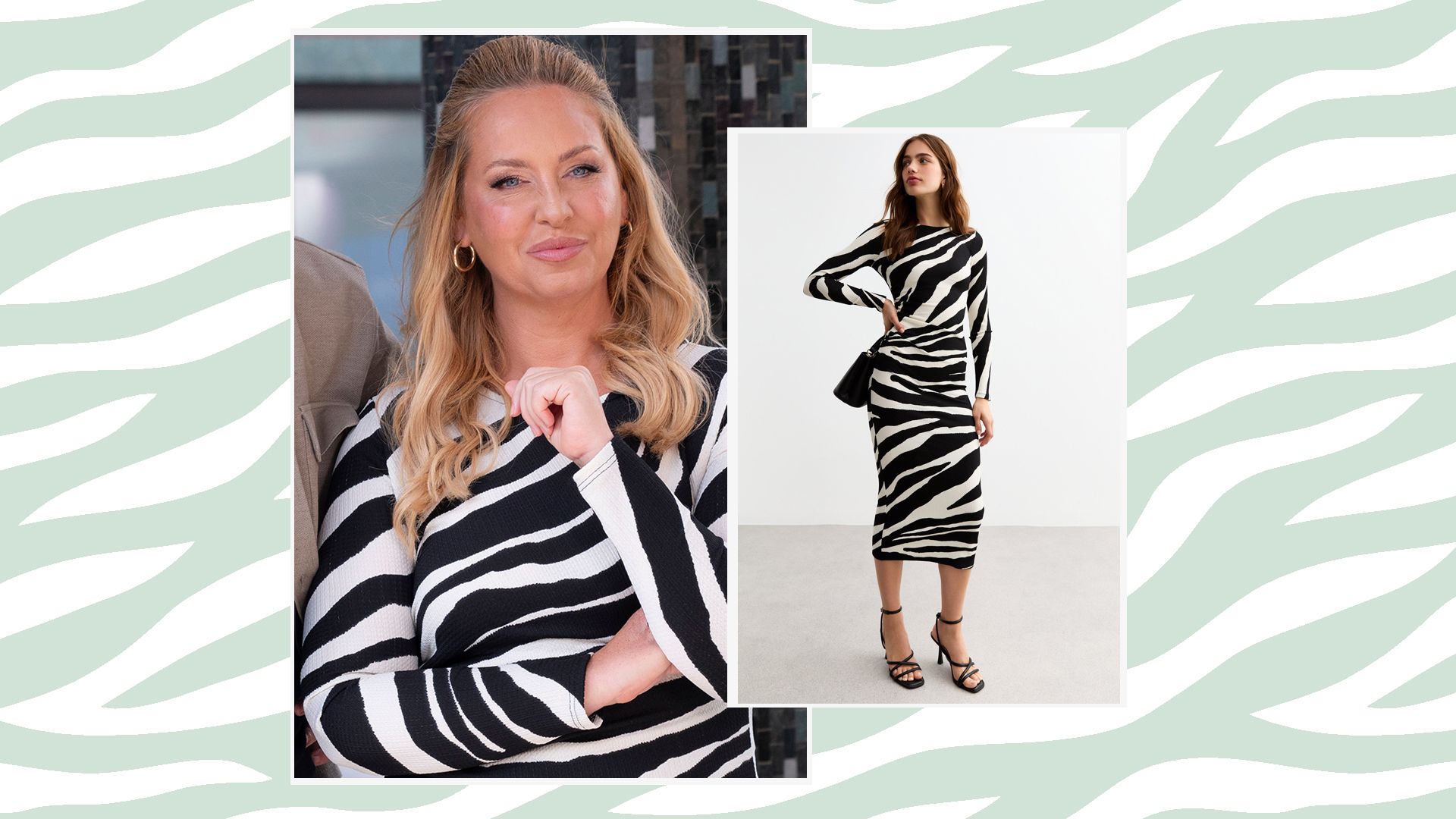 Josie Gibson wows on This Morning in the zebra print dress you’ve always wanted