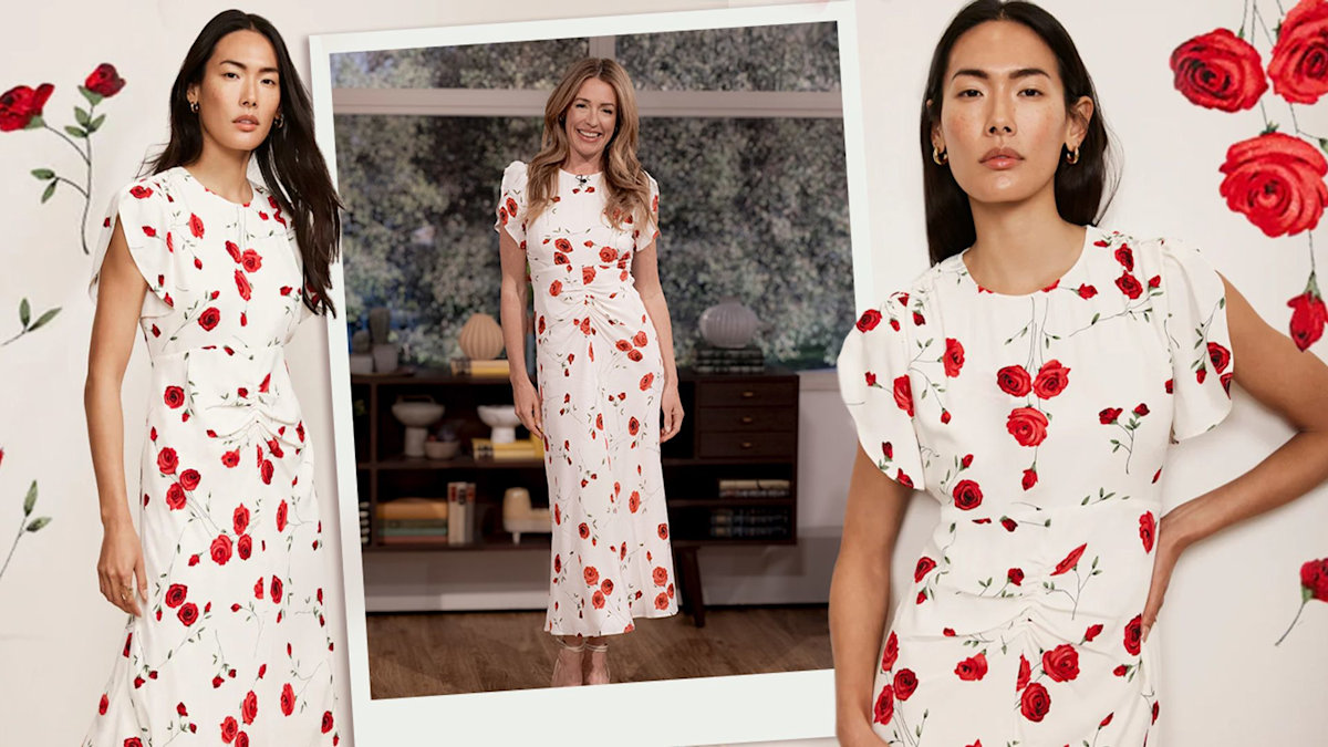 Cat Deeley managed to dress for summer with a floral dress and I found it