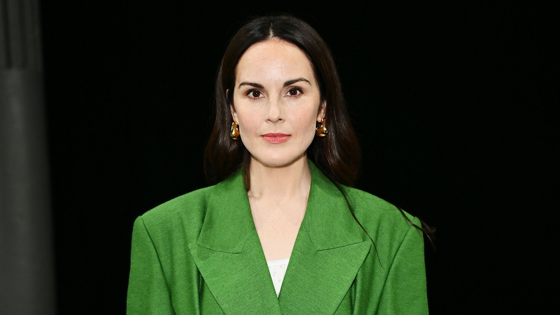 Downton Abbey’s Michelle Dockery makes glam LFW appearance after filming third film