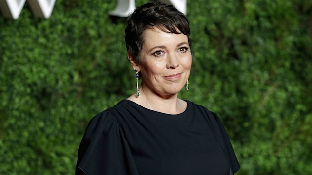 olivia colman at the crown premiere