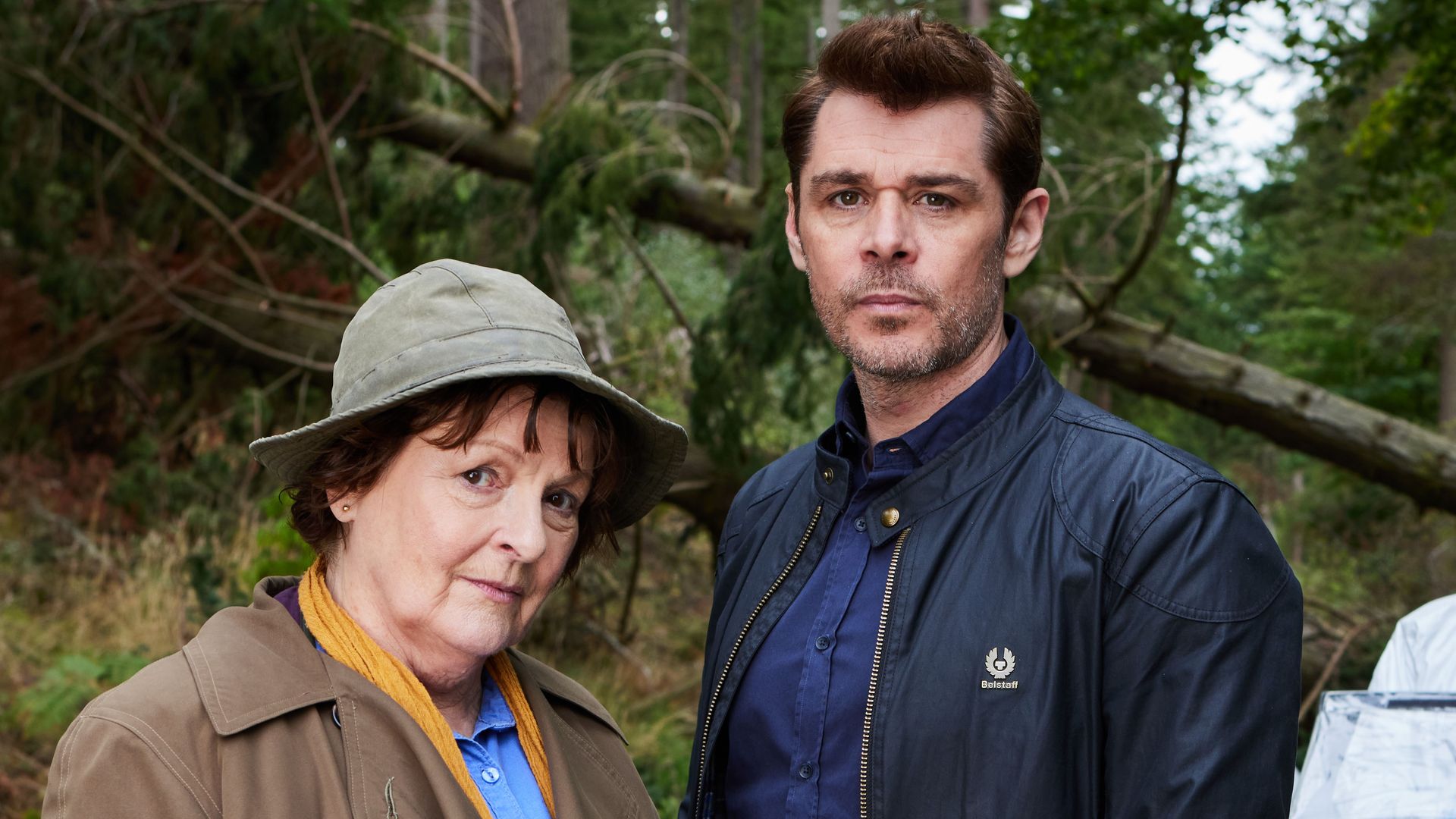 Brenda Blethyn as Vera Stanhope, Kenny Doughty as DS Aiden Healy in Vera