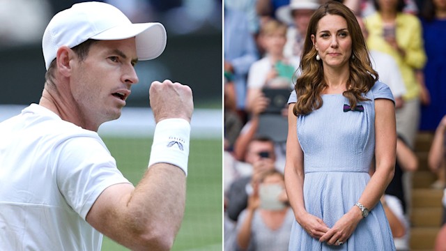 Split image of Andy Murray and Kate Middleton