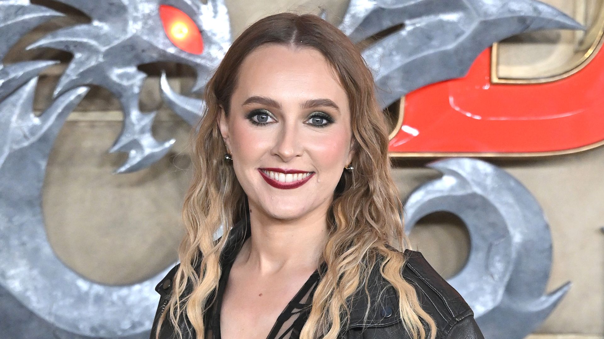 Rose Ayling Ellis wears green trousers and mesh top to the London premiere of Dungeons and Dragons