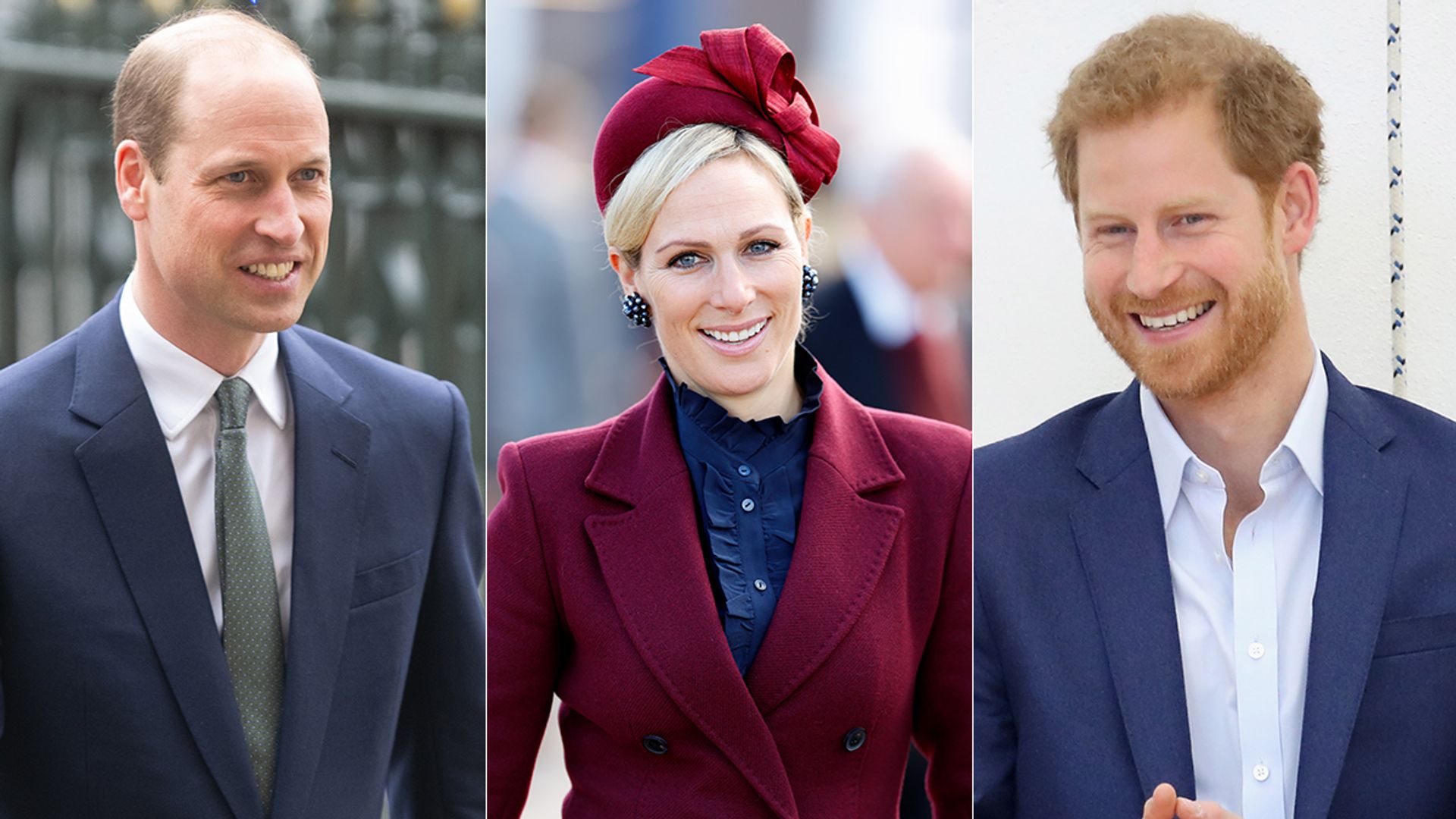 Prince William, Zara Tindall and Prince Harry