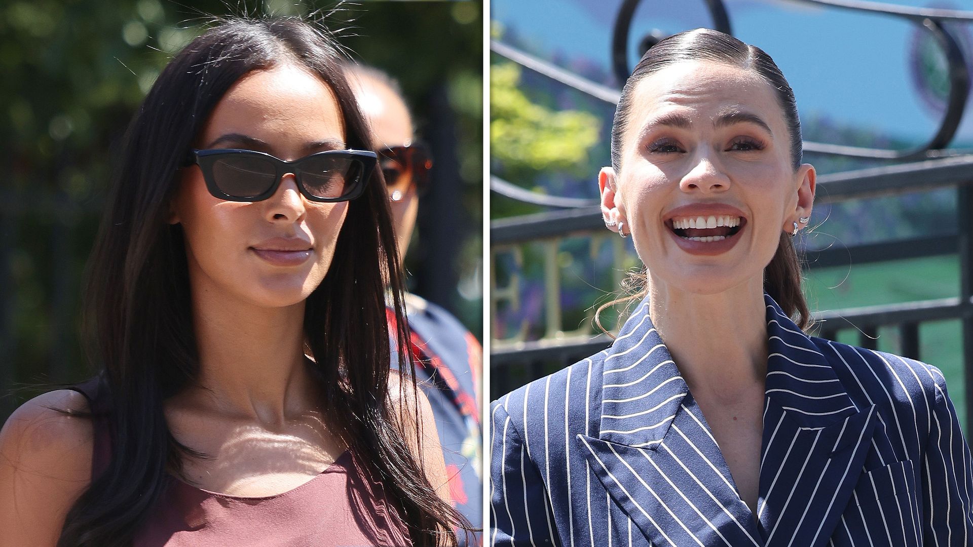 Hayley Atwell and Maya Jama at Wimbledon Day 13