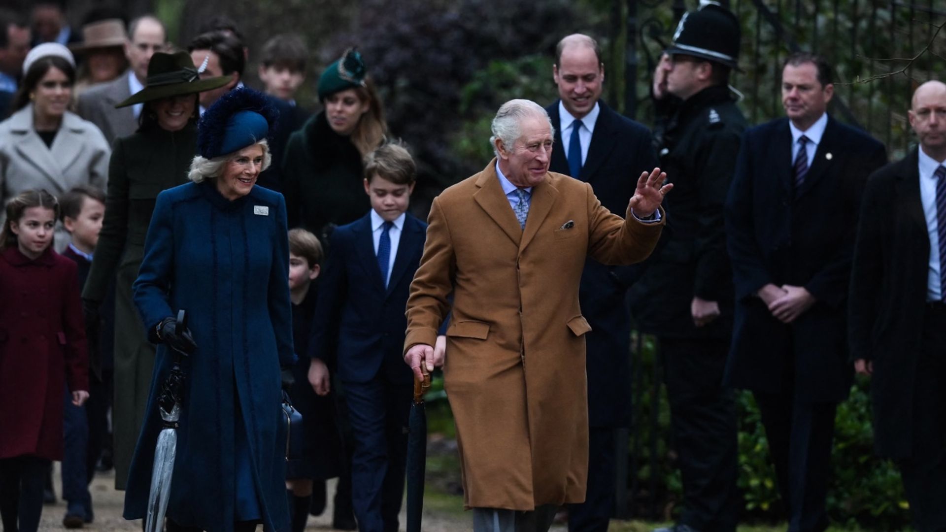 King Charles leads royals on first Christmas without the Queen live