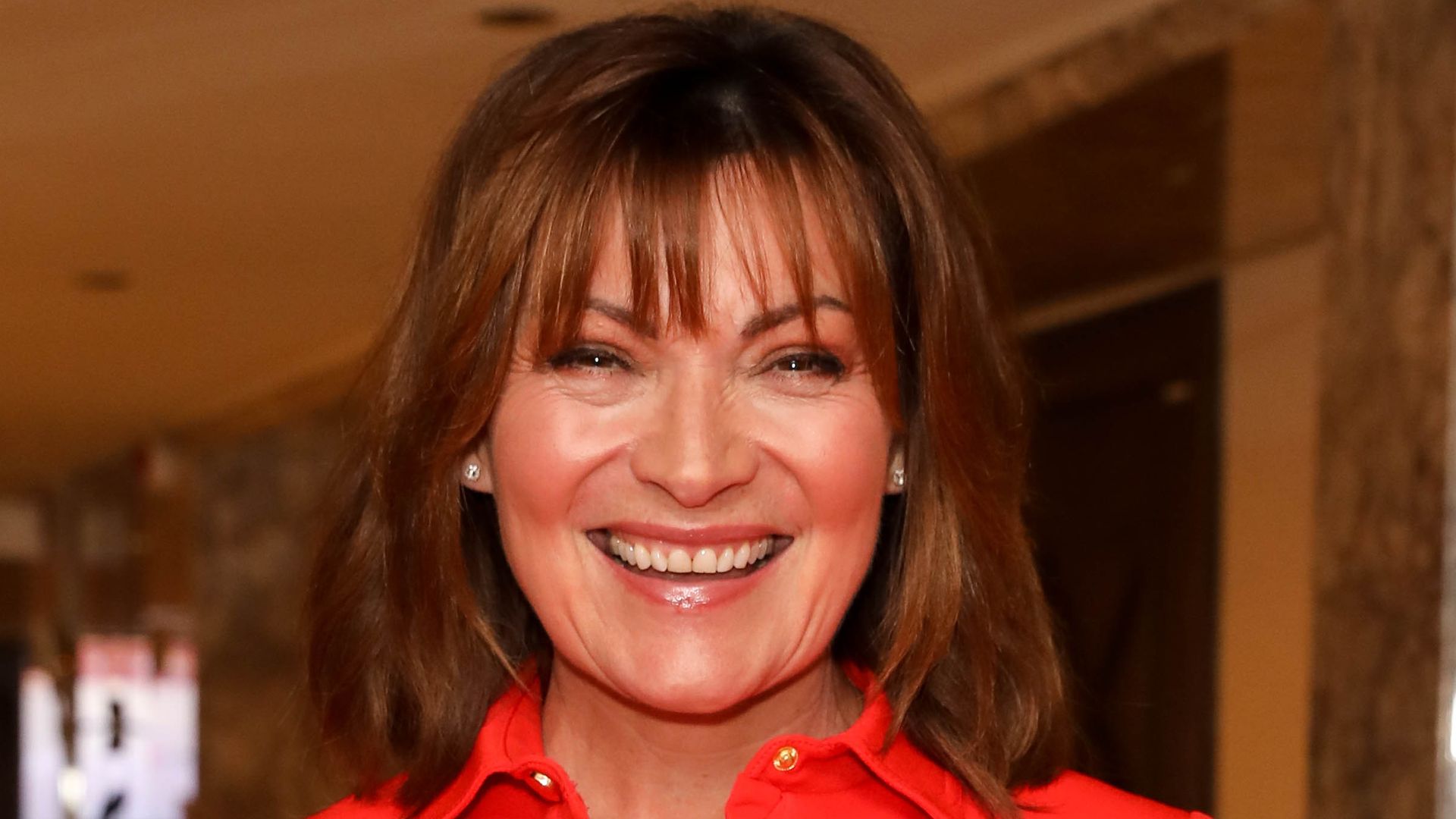 lorraine kelly in red dress 