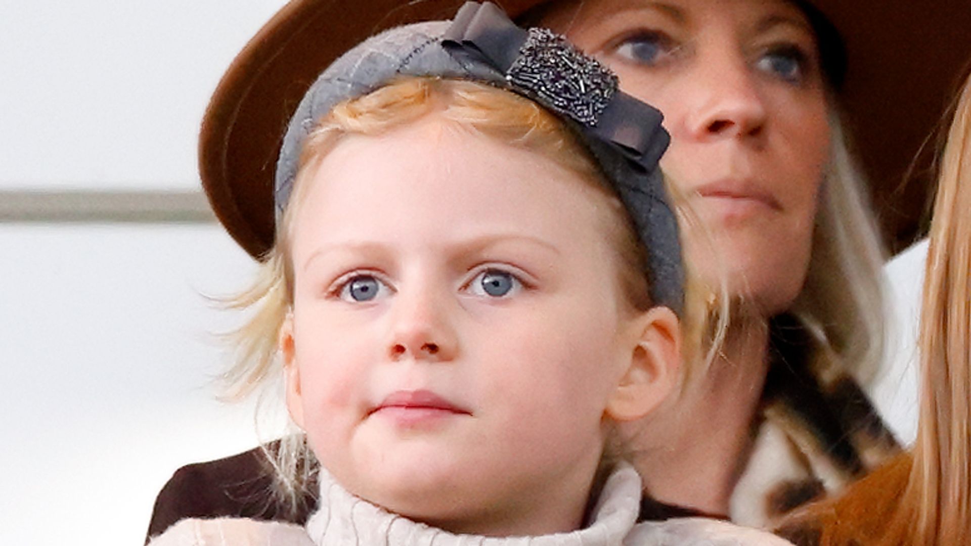 Lena Tindall, 7, borrows cutest coat from big sister Mia – and it's Gucci