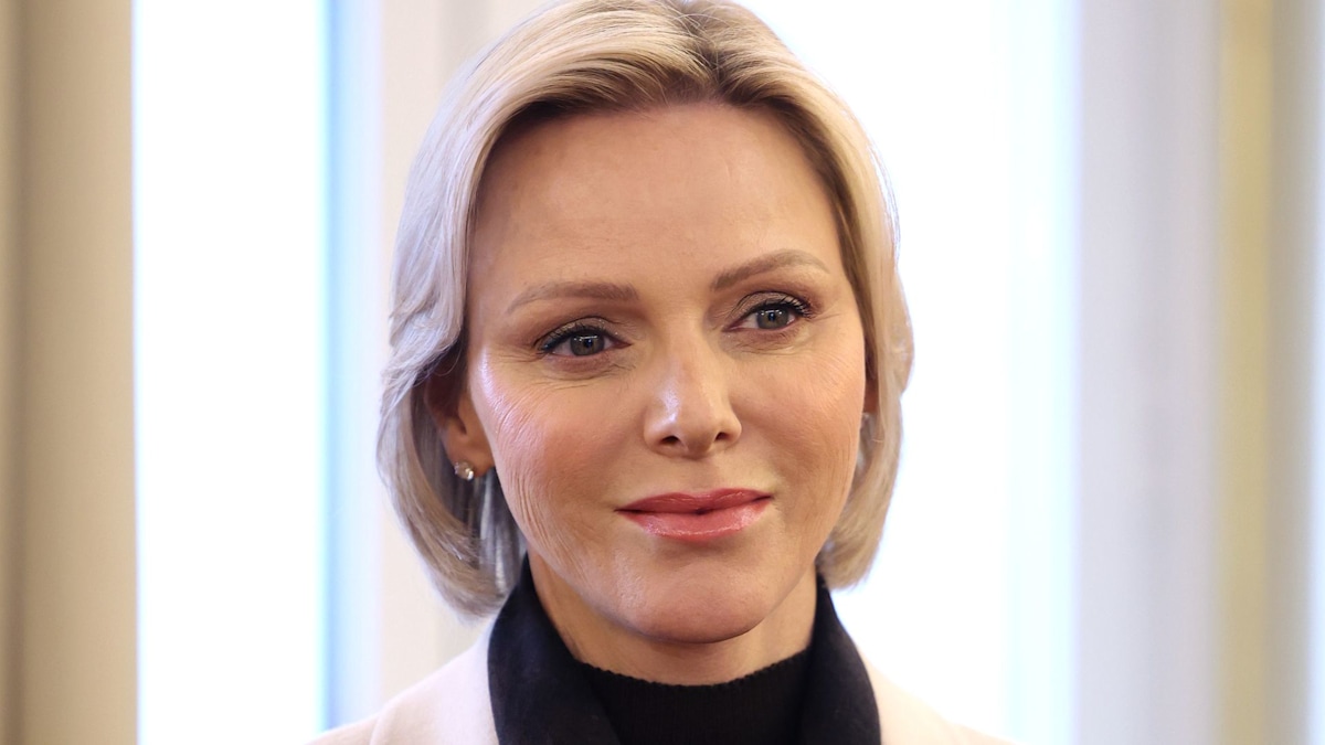 Princess Charlene reverts to sporty pre-royal life in ultra-casual fitted sweatpants