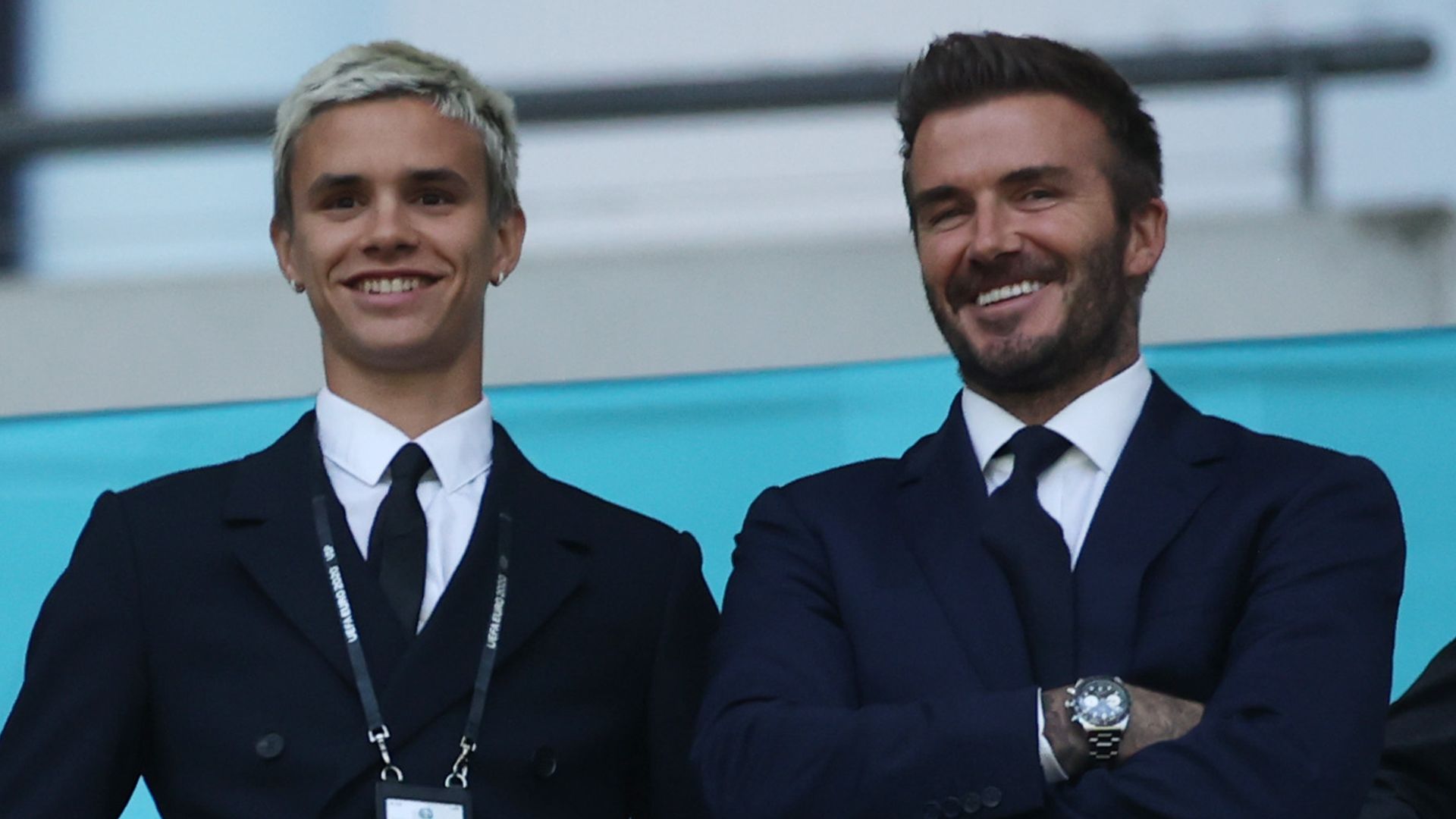 Romeo Beckham is David Beckham’s mini-me in hilarious snap