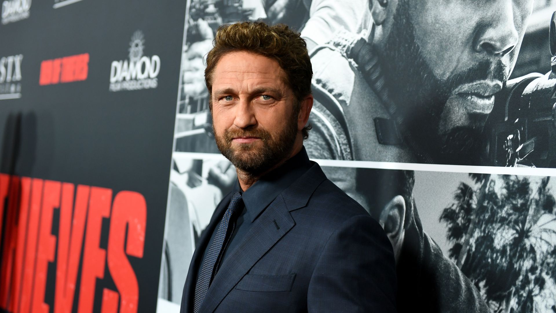 Gerard Butler attends the premiere of STX Films' "Den of Thieves" at Regal LA Live Stadium 14 on January 17, 2018 in Los Angeles, California