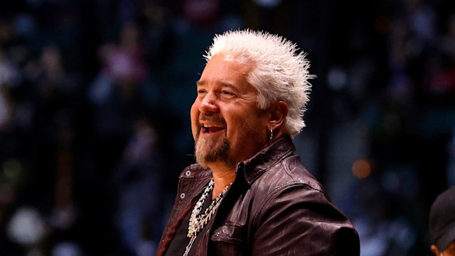 Guy Fieri attends the Ruffles NBA All-Star Celebrity Game during the 2022 NBA All-Star Weekend at Wolstein Center on February 18, 2022 in Cleveland, Ohio. NOTE TO USER: User expressly acknowledges and agrees that, by downloading and/or using this Photograph, user is consenting to the terms and conditions of the Getty Images License Agreement.