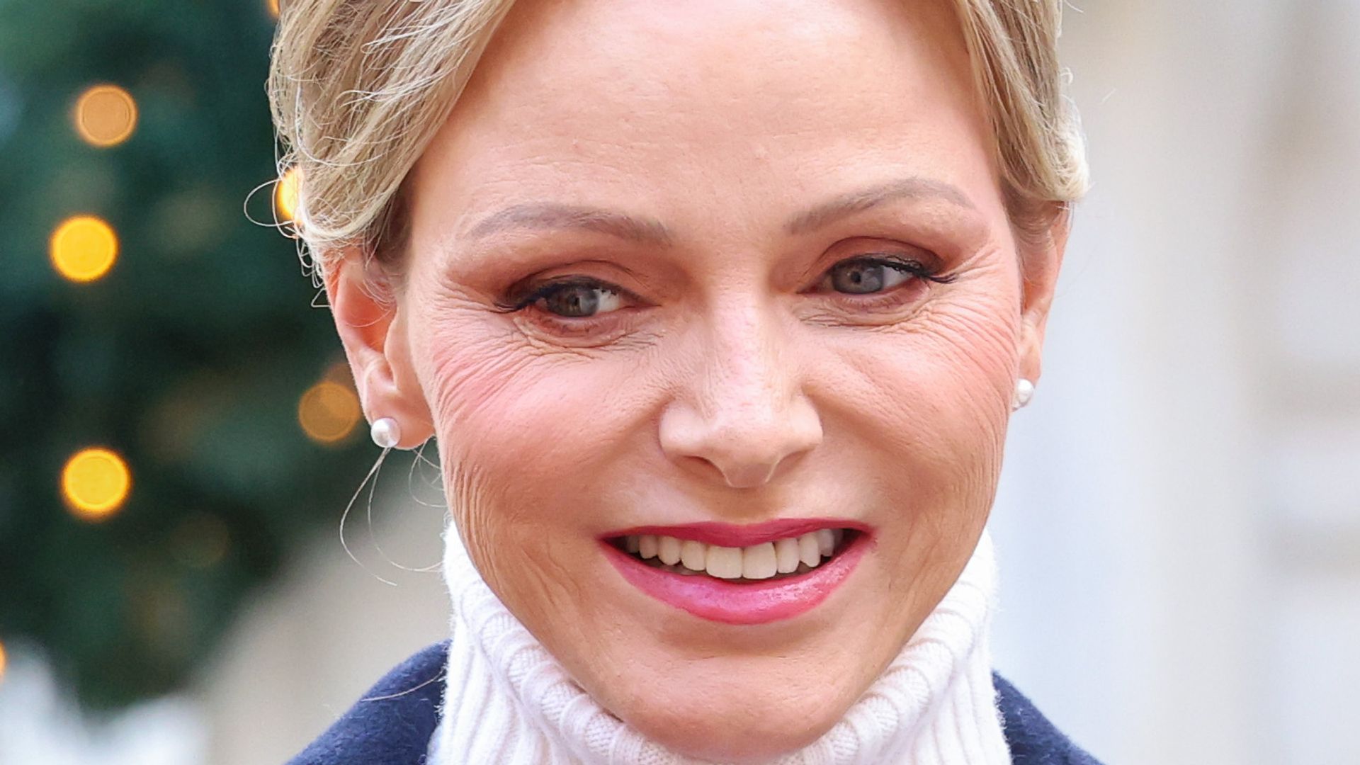 Princess Stephanie of Monaco, Camille Gottlieb, Prince Jacques of Monaco, Princess Gabriella of Monaco and Princess Charlene of Monaco in coats