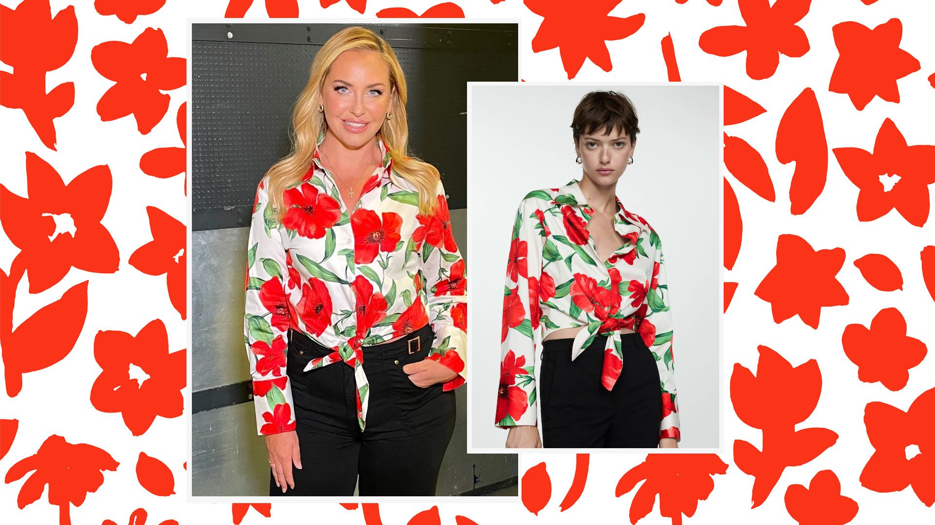 Josie Gibson’s floral blouse screams summer – and it’s a high street steal