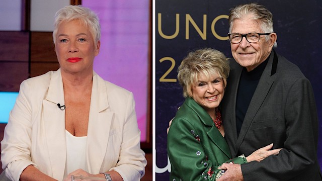 Denise Welch, Gloria Hunniford and Stephen Way split image