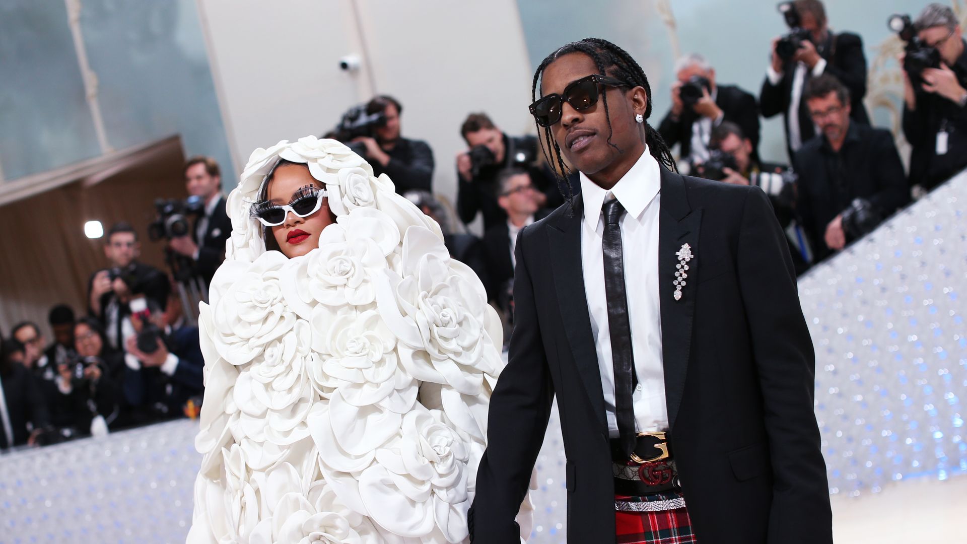 Rihanna and A$AP Rocky won best dressed couple at the Golden Globes