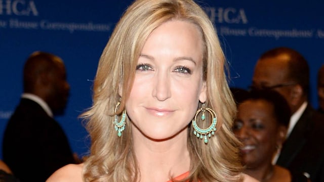 gma lara spencer strapless dress sun kissed selfie