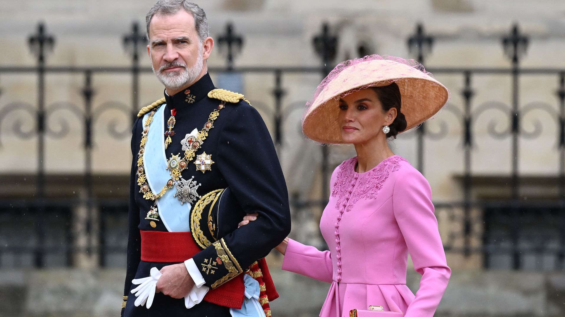 Queen Letizia defies expectations in punchy peplum dress for the King’s coronation