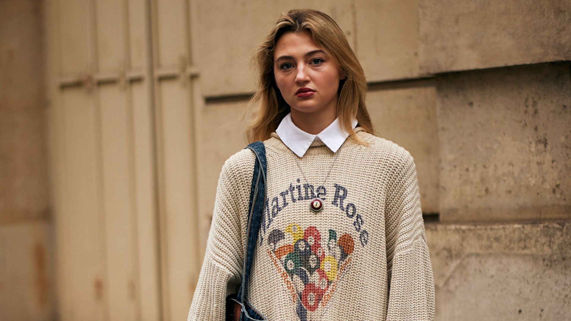 guest wears martine rose knit