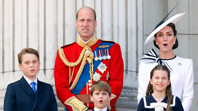 Wales family on balcony at Trooping The Colour 2024