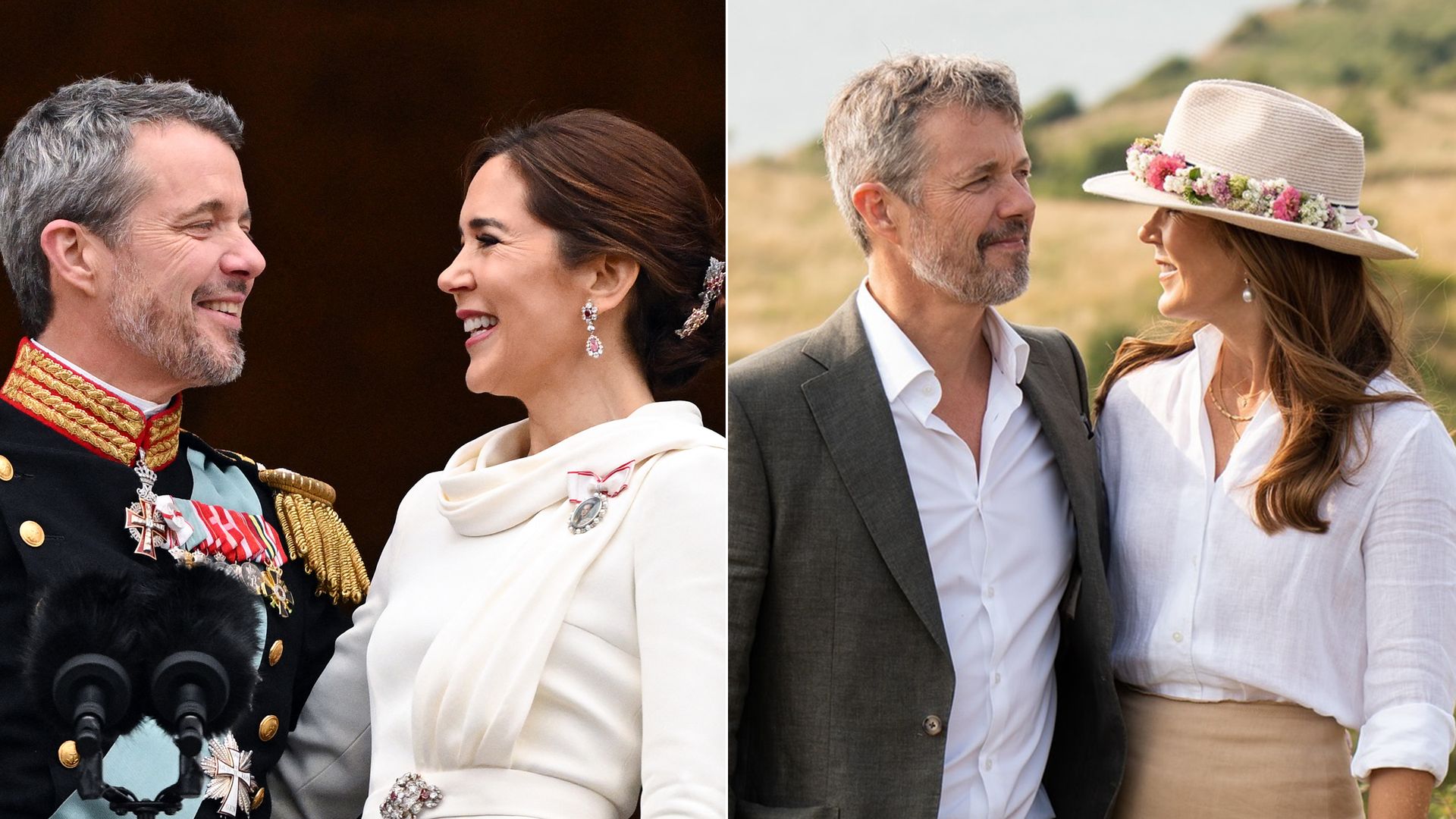 Frederik and Mary's looks of love