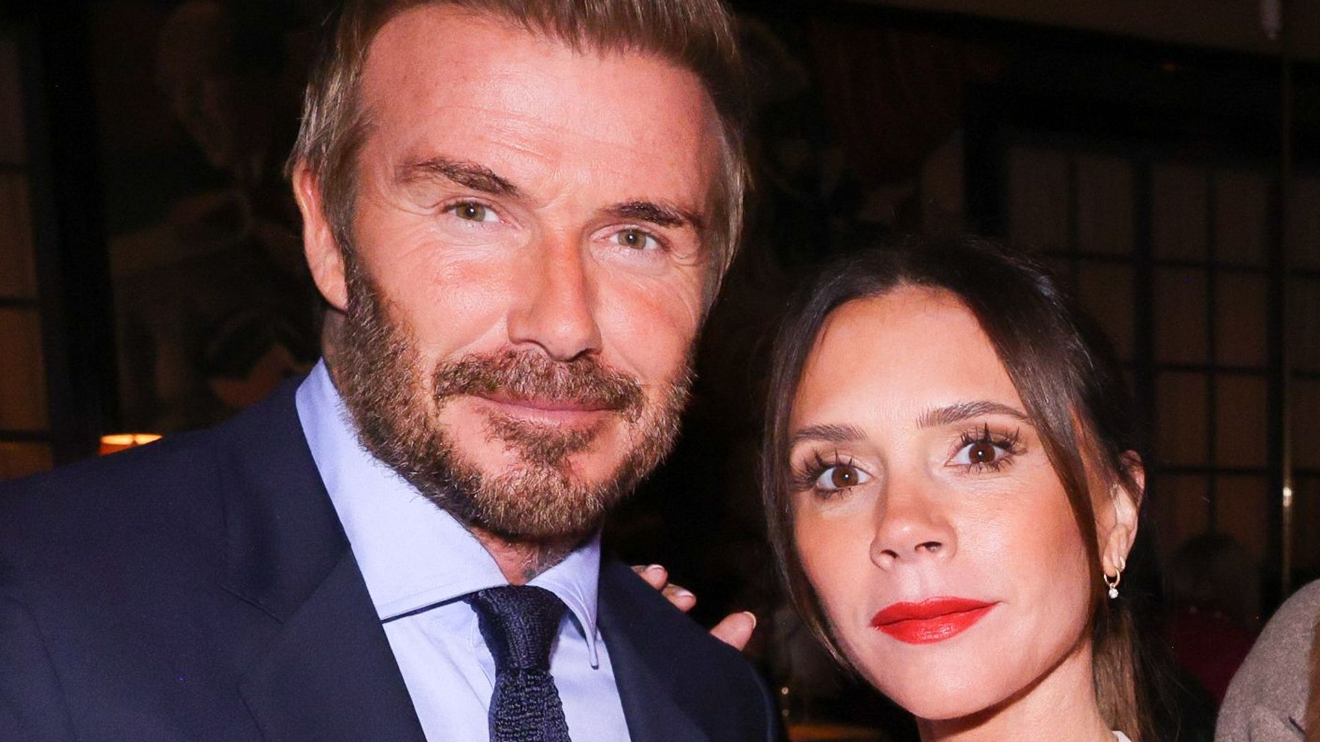 Victoria Beckham’s sheer burgundy lace fashion look has husband David reacting