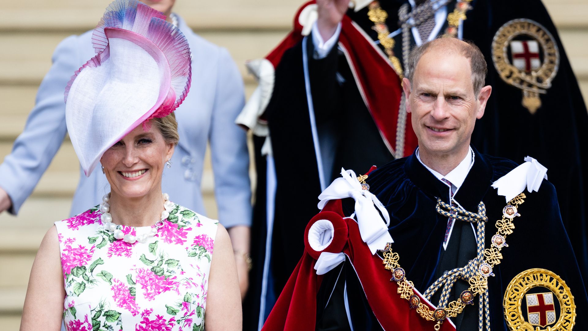Sophie Wessex and Prince Edward at Garter Service